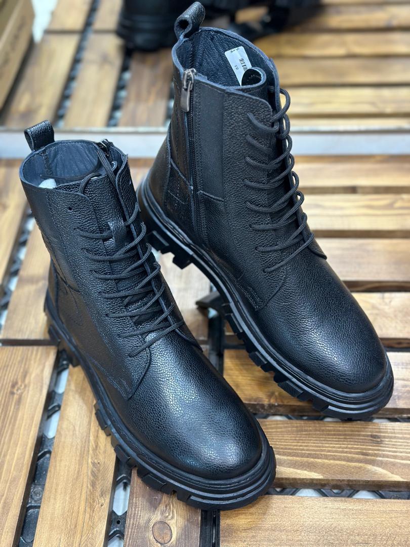 نیم بوت چرم طبیعی مردانه