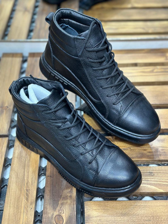 نیم بوت چرم طبیعی وارداتی جدید