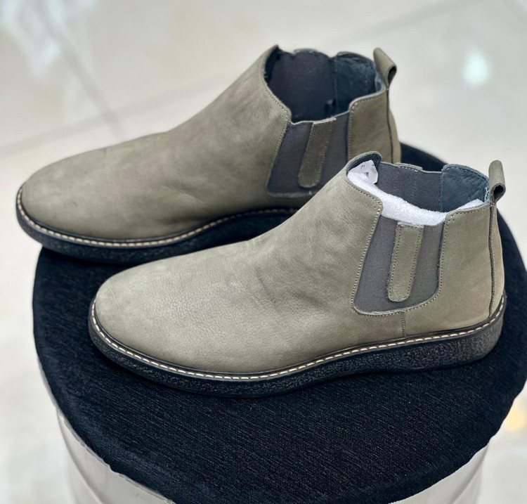 نیم بوت مردانه چرم تبریز